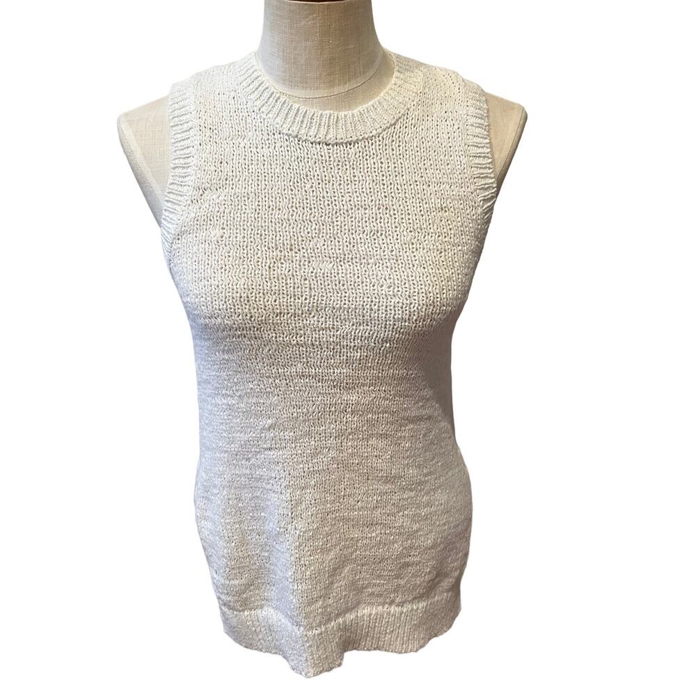 360 Sweater Chunky Knit Sleeveless Sweater XS